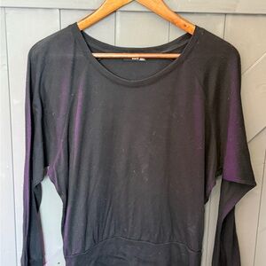 Popular Basics Black Long Sleeve Tee